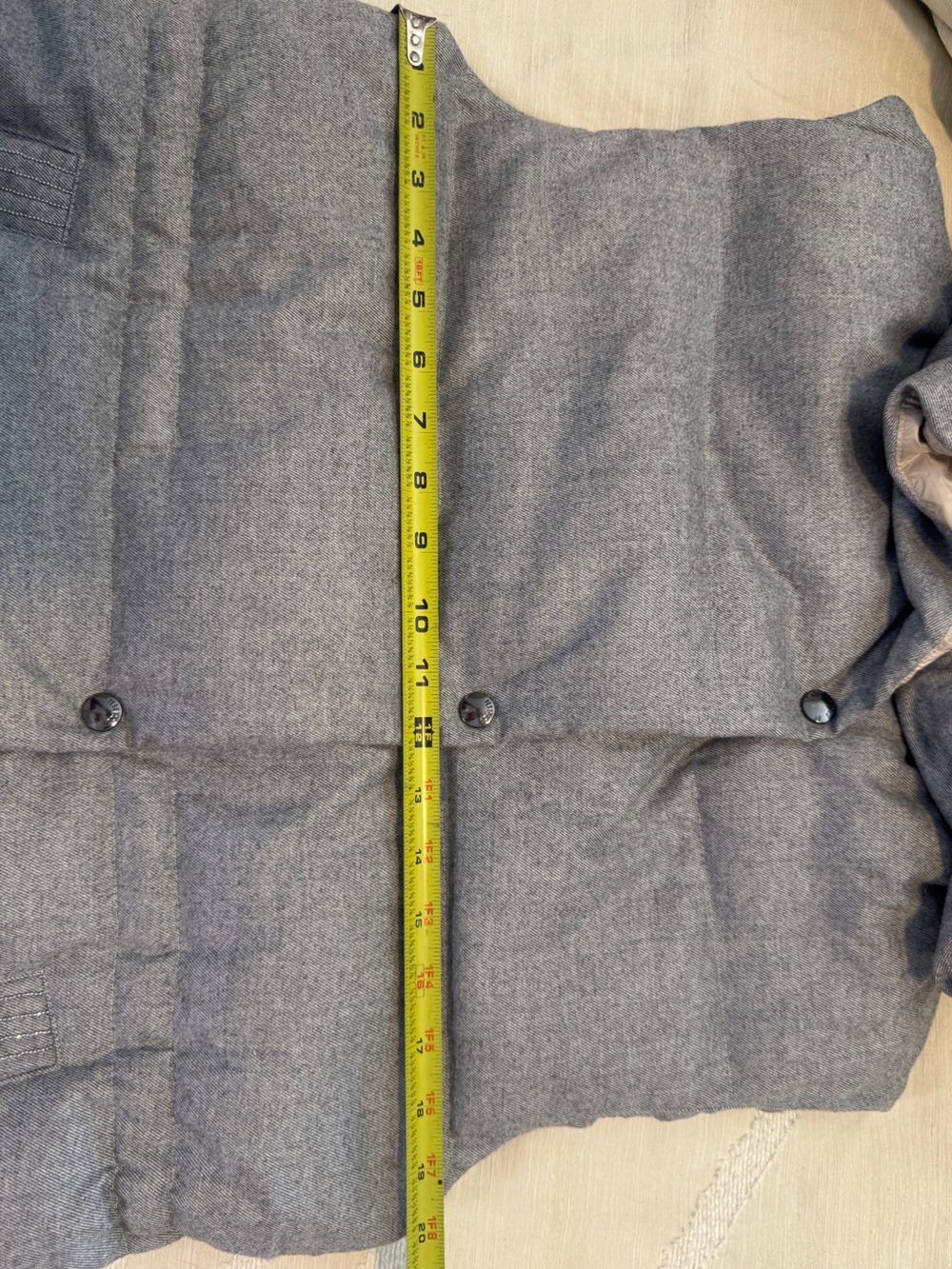 Peserico Italy Medium Down Quilted Long Vest Hooded Beaded Luxury Designer - Picture 12 of 13